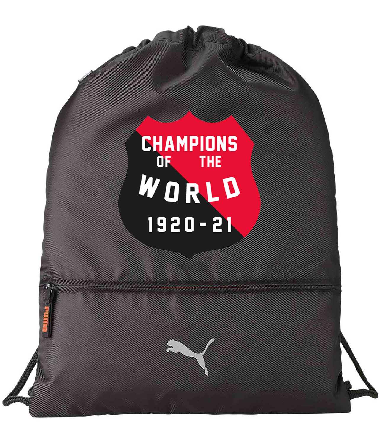 Ottawa Senators World's Champs (Stanley Cup) 1920-21 Hockey Logo Symbol Emblem Customized Design on Lightweight Drawstring Backpack Bag