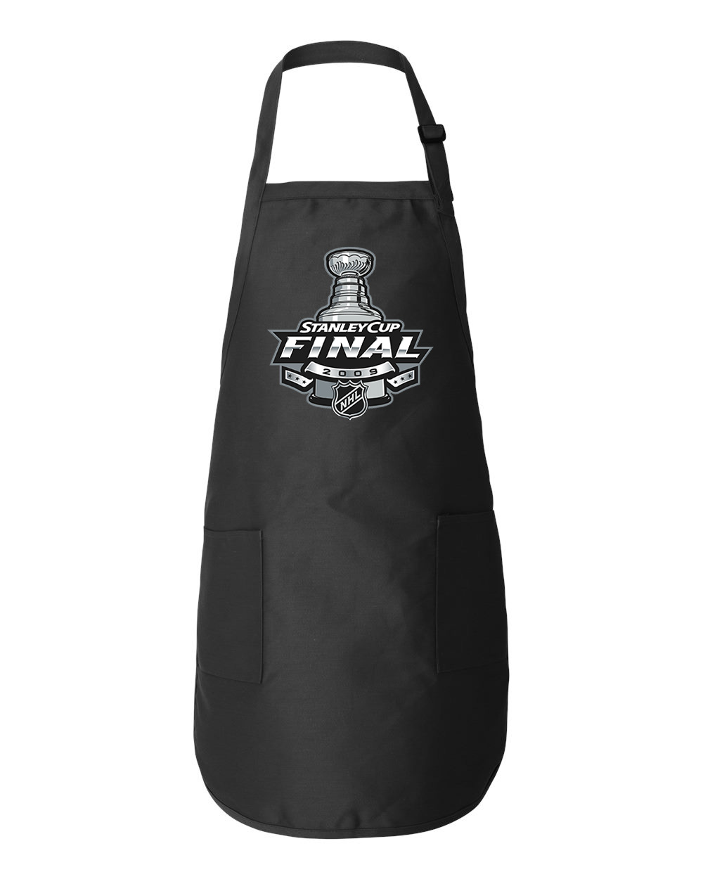 2009 NHL Stanley Cup Final - Detroit Red Wings Vs Pittsburgh Penguins Hockey Logo Symbol Emblem Customized Design on Full-Length Apron with Pockets