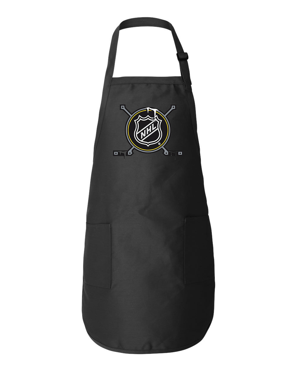 NHL Winter Classic Shield 2010-2011 Alternate Hockey Logo Symbol Emblem Customized Design on Full-Length Apron with Pockets