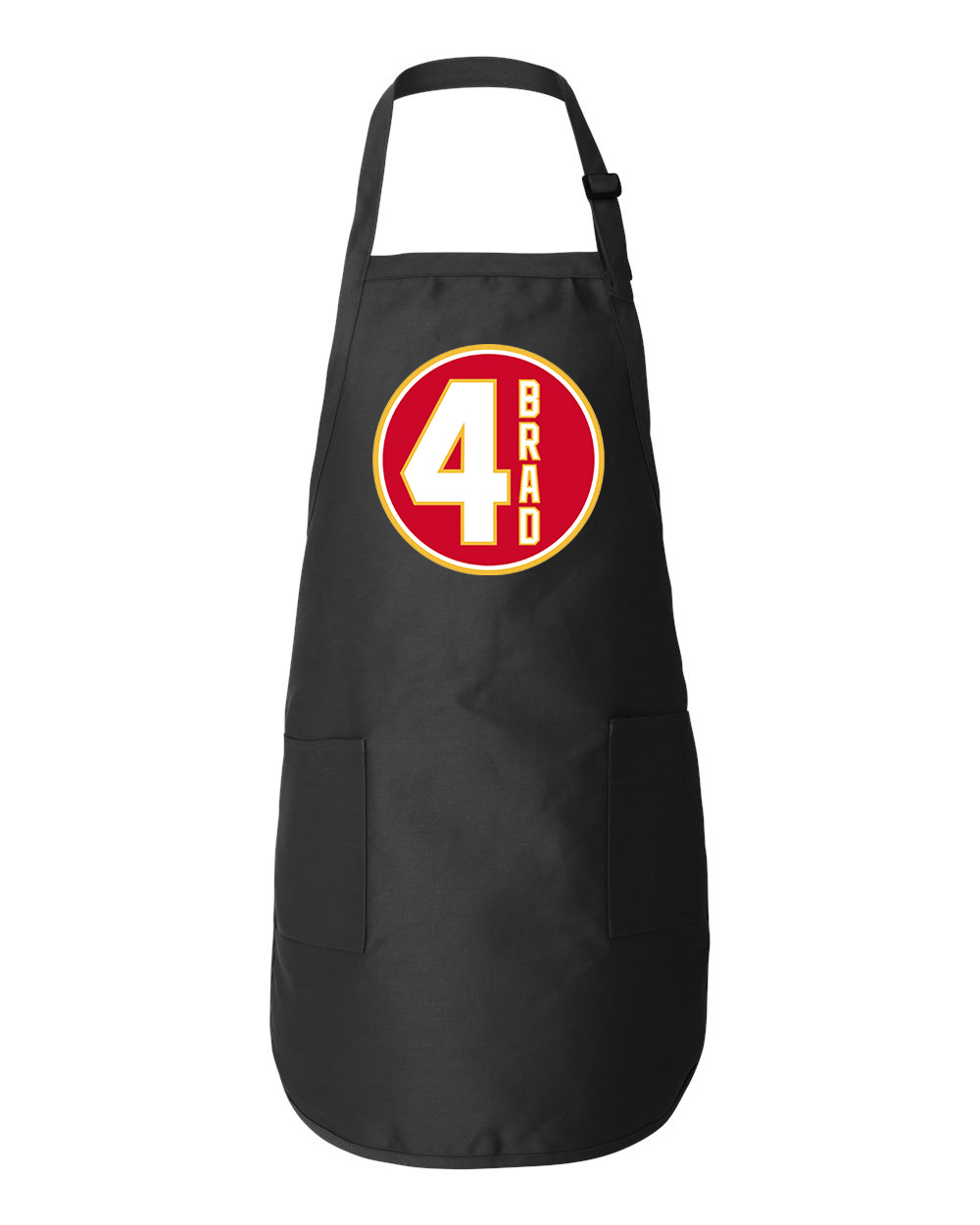 Calgary Flames Brad McCrimmon Memorial Hockey Logo Symbol Emblem Customized Design on Full-Length Apron with Pockets