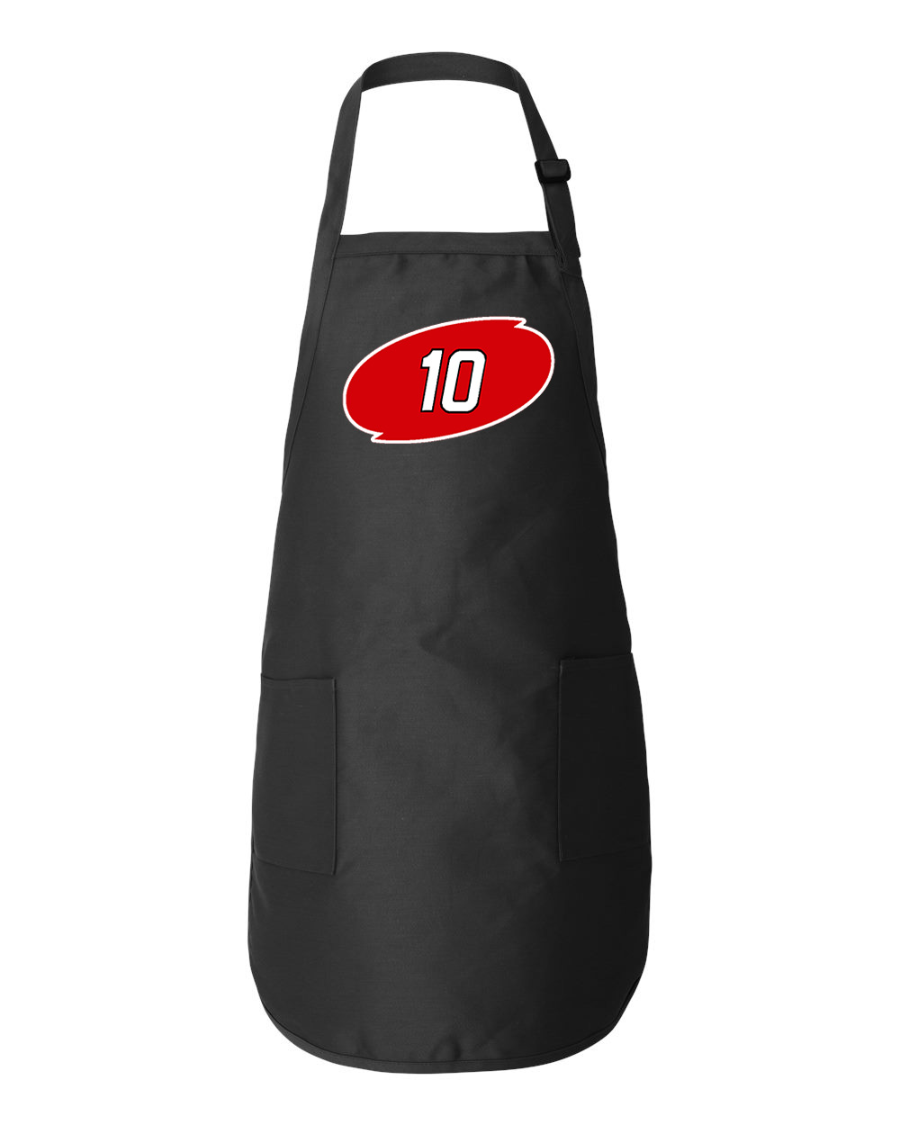 Carolina Hurricanes Ron Francis Jersey Retirement 2/4/06 Hockey Logo Symbol Emblem Customized Design on Full-Length Apron with Pockets