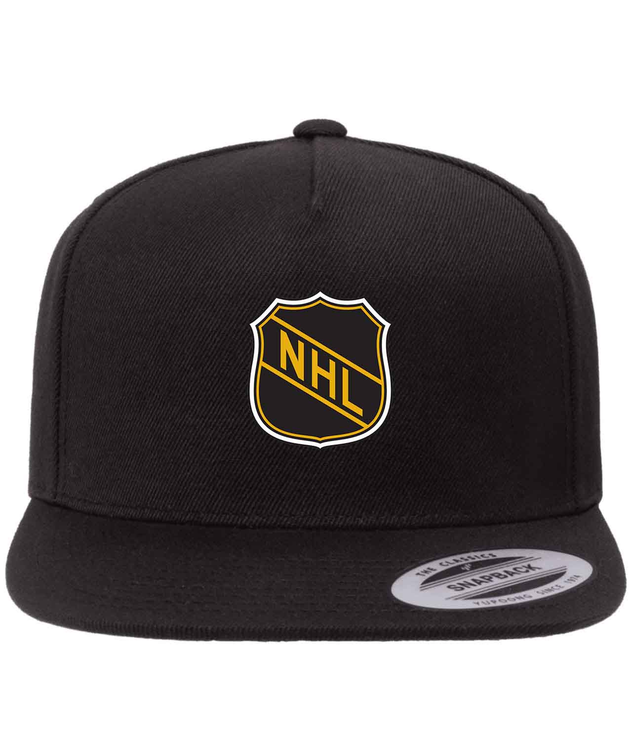 National Hockey League NHL Hockey Logo Customized Design on Wool 5-Panel Cap Hat