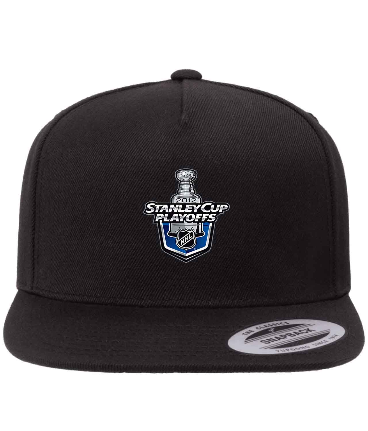 2012 NHL Stanley Cup Playoffs Hockey Logo Customized Design on Wool 5-Panel Cap Hat