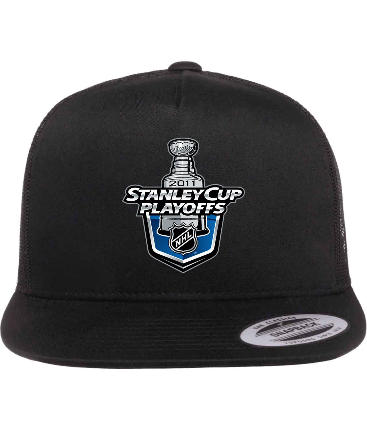 2011 NHL Stanley Cup Playoffs Hockey Logo Symbol Emblem Customized Design on Classic Trucker Cap Hat