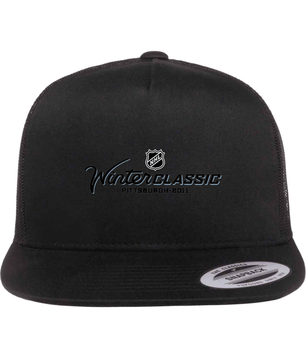 NHL Winter Classic 2010-11 Hockey Logo Symbol Emblem Customized Design on Classic Trucker Cap Hat