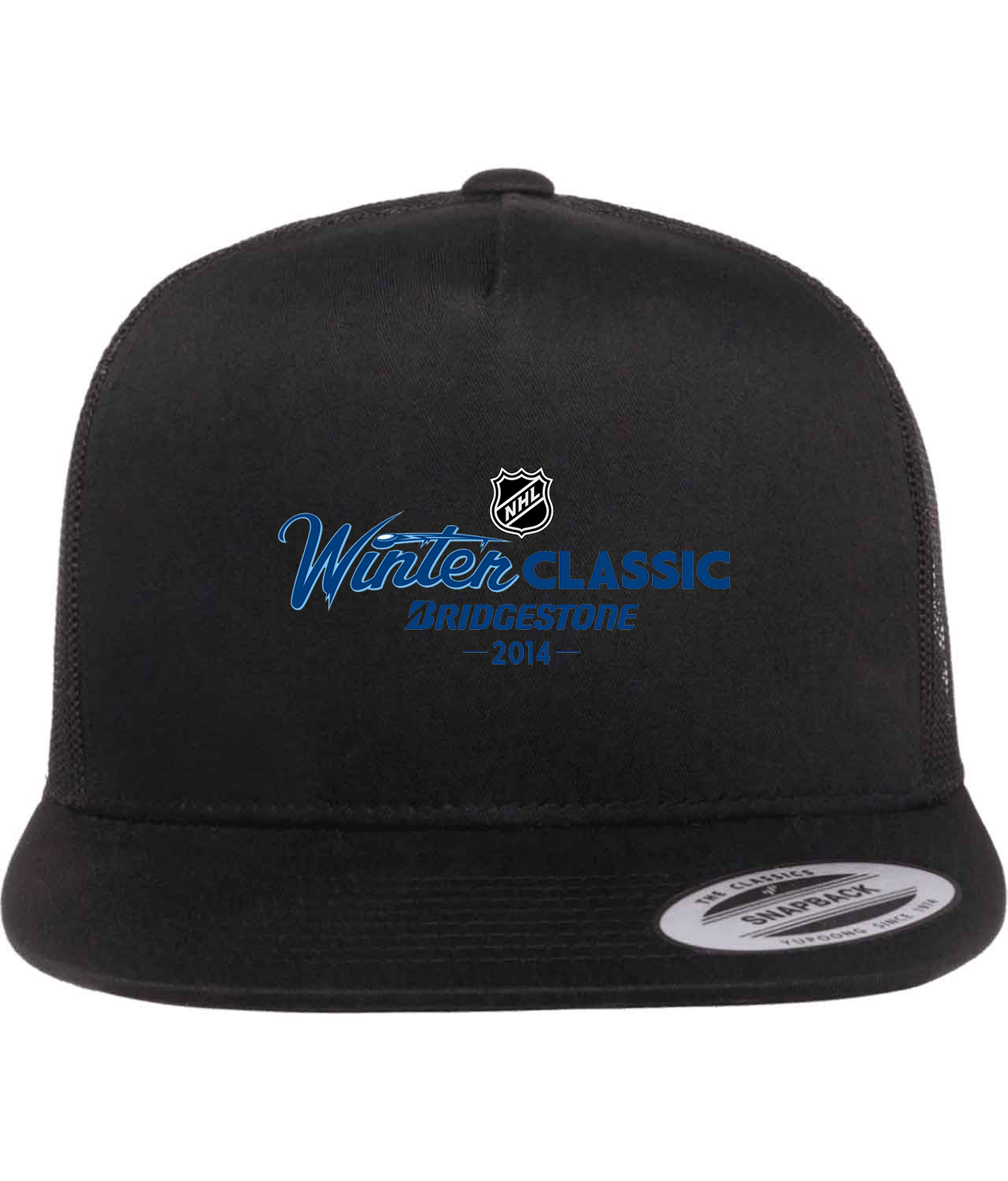 NHL Winter Classic 2013-14 Hockey Logo Symbol Emblem Customized Design on Classic Trucker Cap Hat