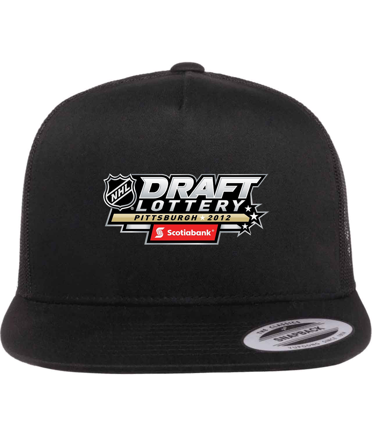 2012 Scotiabank NHL Draft Lottery Hockey Logo Symbol Emblem Customized Design on Classic Trucker Cap Hat