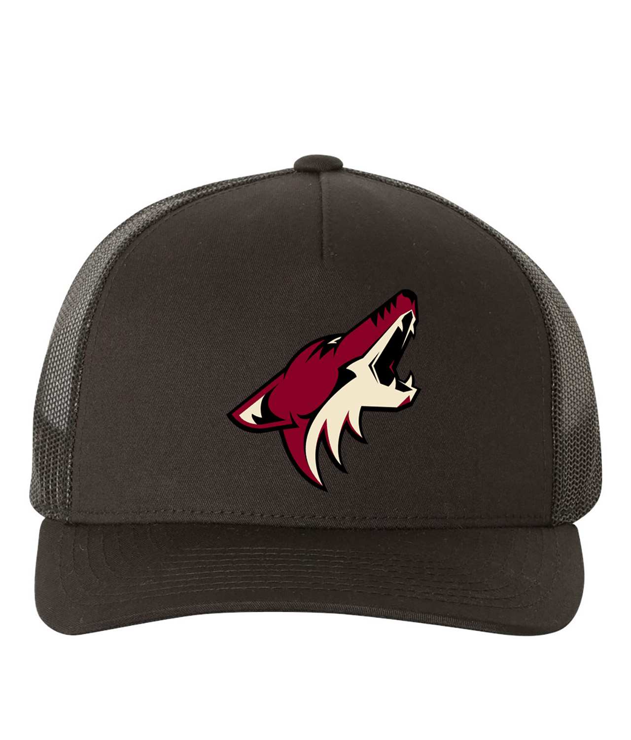 Arizona Coyotes Hockey Logo Symbol Emblem Customized Design on Retro Trucker Cap Hat