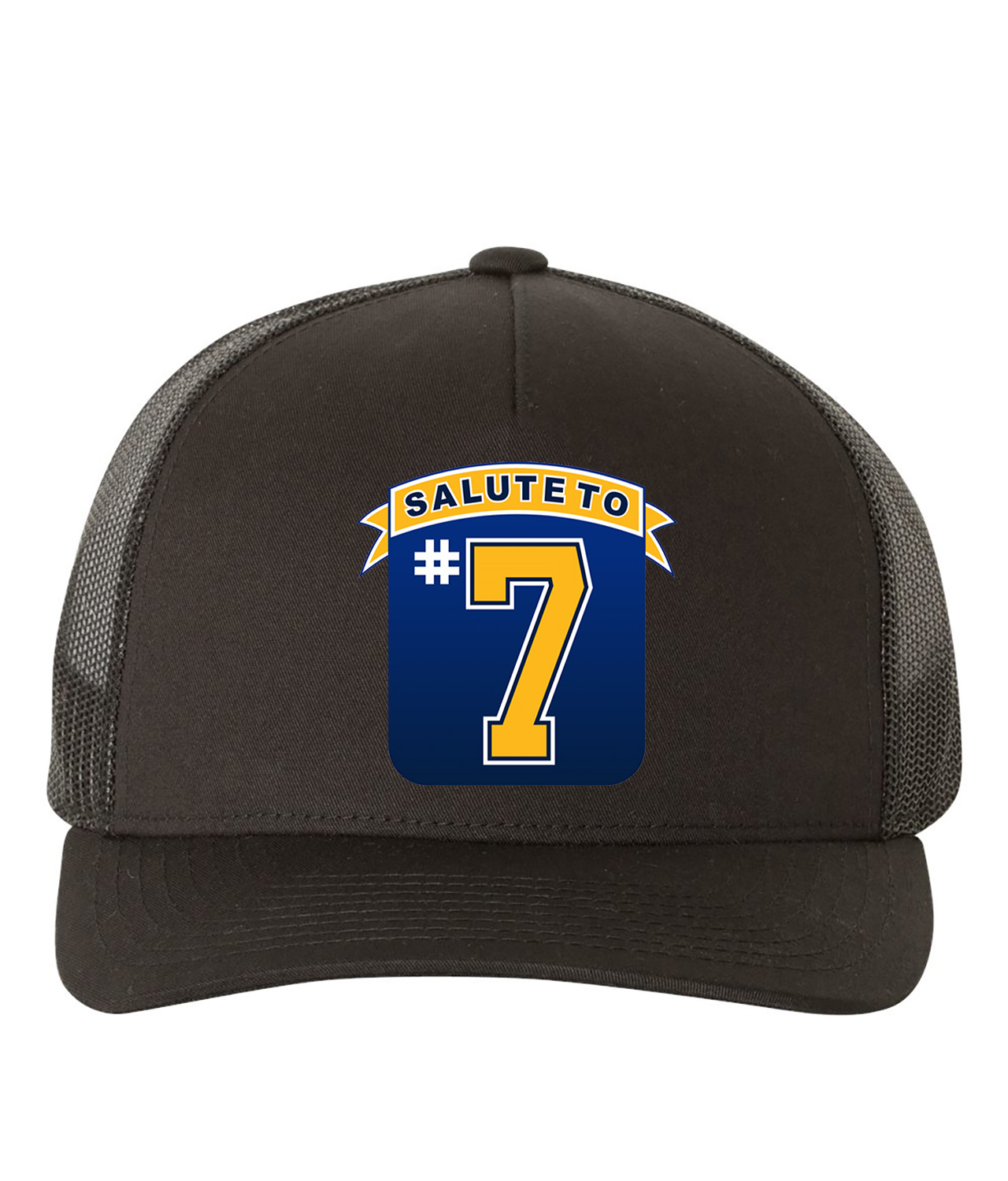 St. Louis Blues Great Blues 7 Players Berenson, Unger, Mullen, Tkachuk Hockey Logo Symbol Emblem Customized Design on Retro Trucker Cap Hat