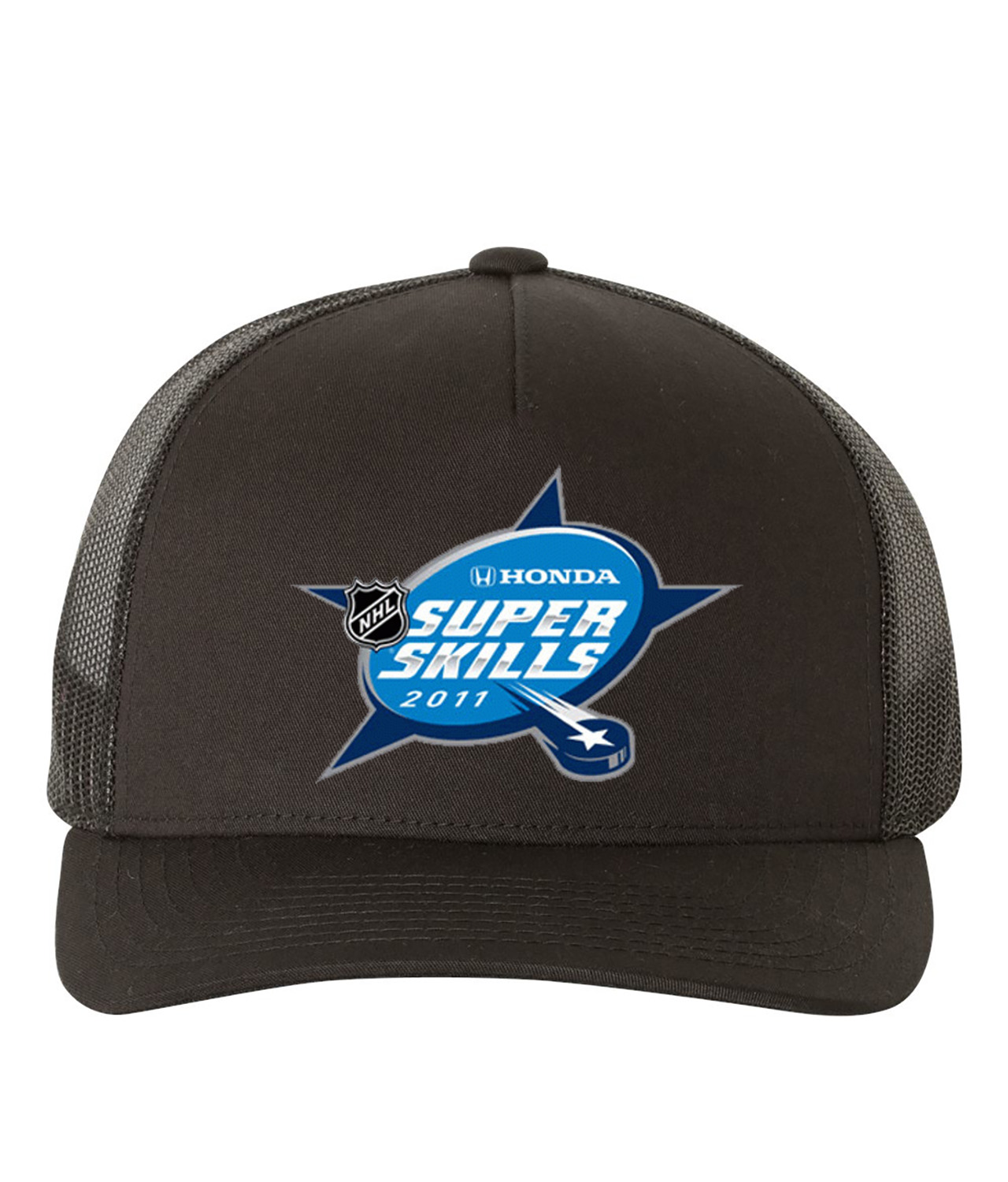 Honda NHL Super Skills 2011 Hockey Logo Symbol Emblem Customized Design on Retro Trucker Cap Hat