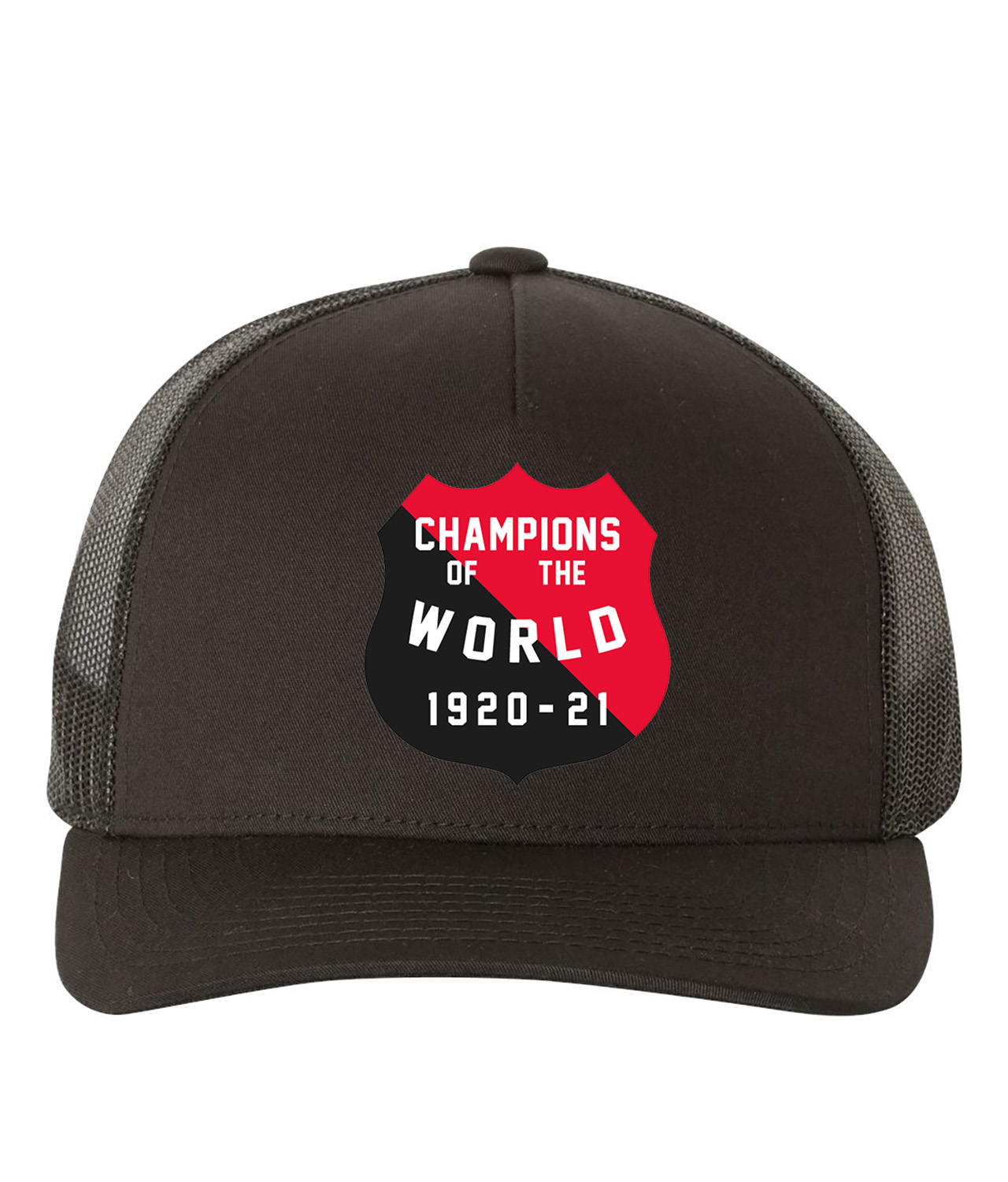 Ottawa Senators World's Champs (Stanley Cup) 1920-21 Hockey Logo Symbol Emblem Customized Design on Retro Trucker Cap Hat