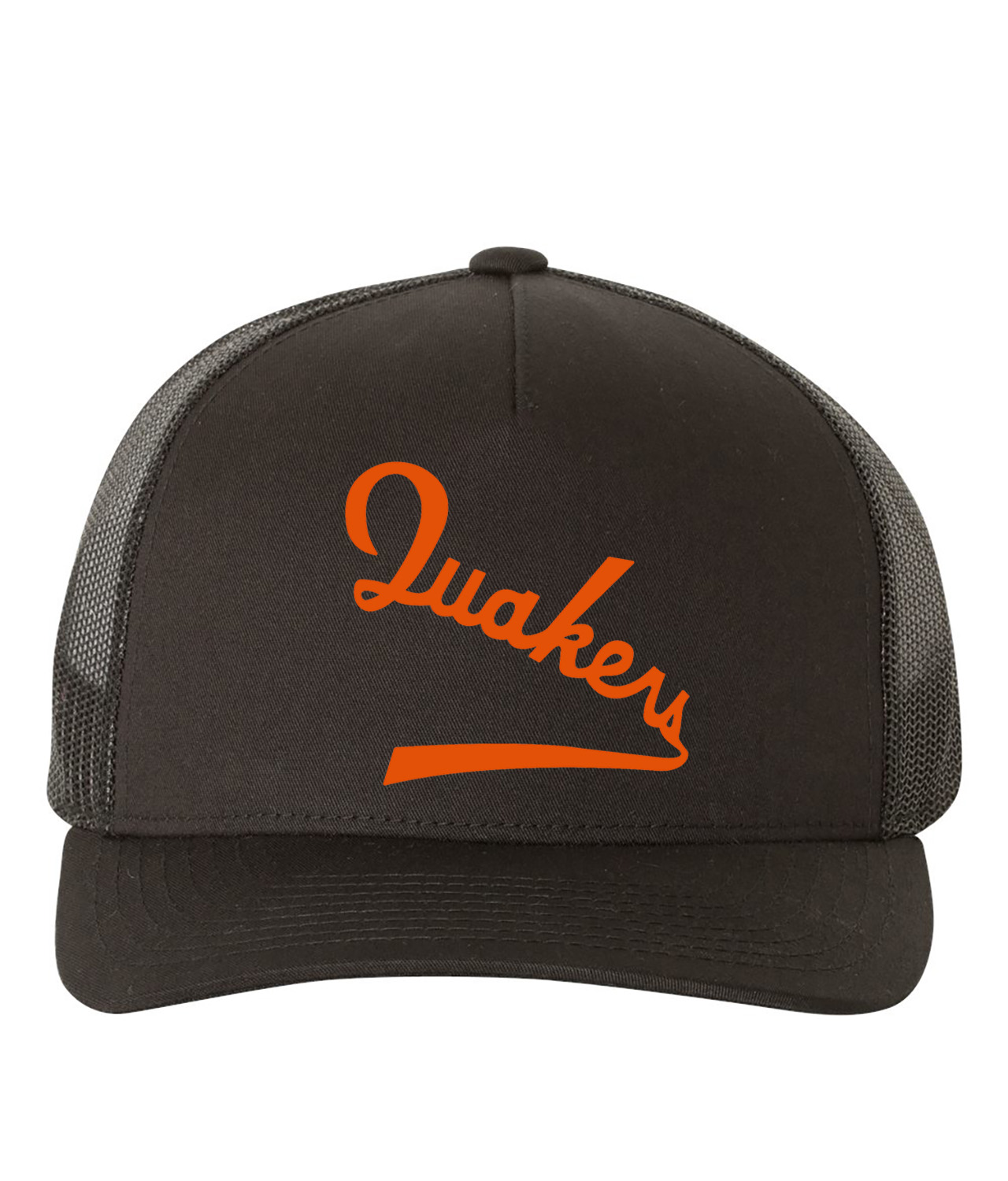 Philadelphia Quakers 1930 Hockey Logo Symbol Emblem Customized Design on Retro Trucker Cap Hat