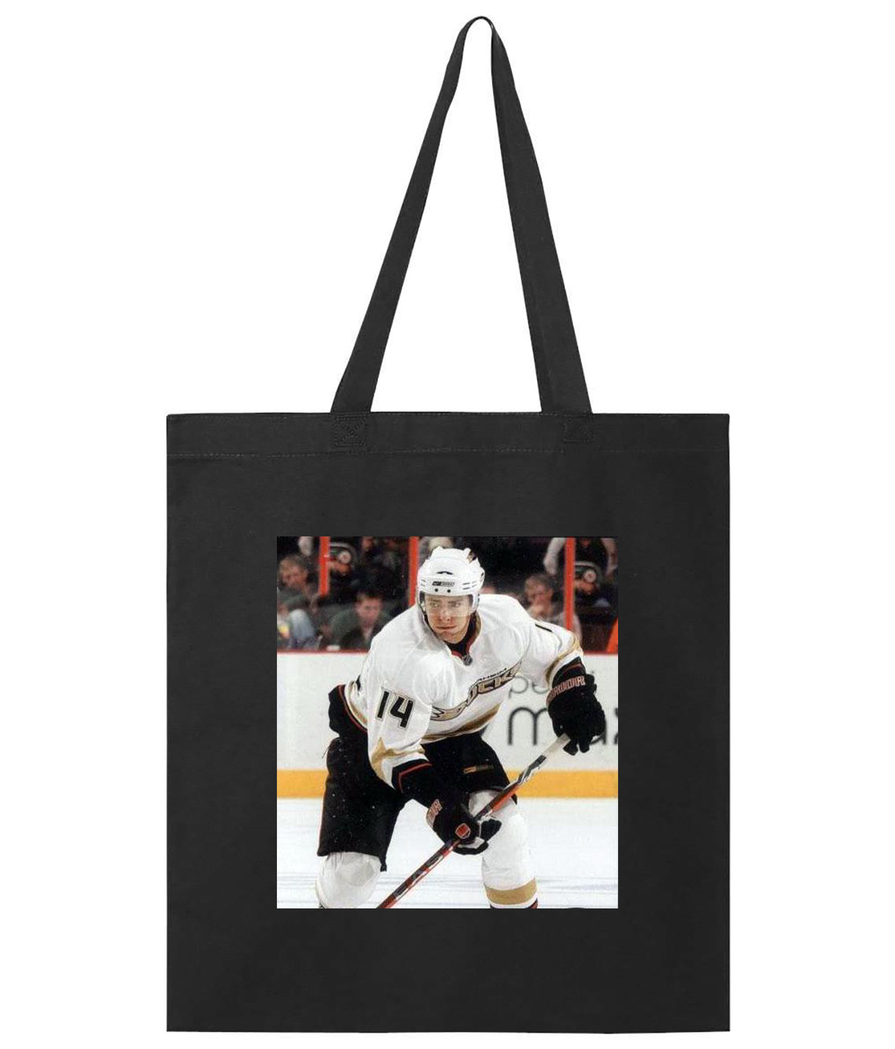 2009 Anaheim Ducks Joffrey Lupul Photo Hockey Logo Symbol Emblem Customized Design on Promotional Tote Bag