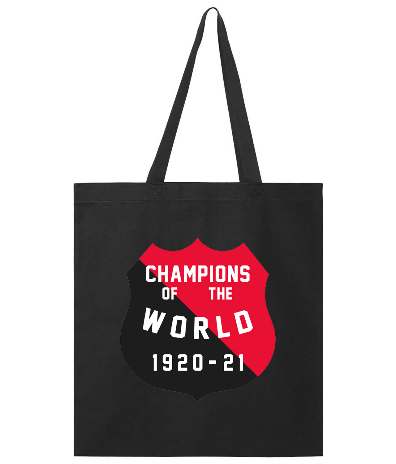 Ottawa Senators World's Champs (Stanley Cup) 1920-21 Hockey Logo Symbol Emblem Customized Design on Promotional Tote Bag