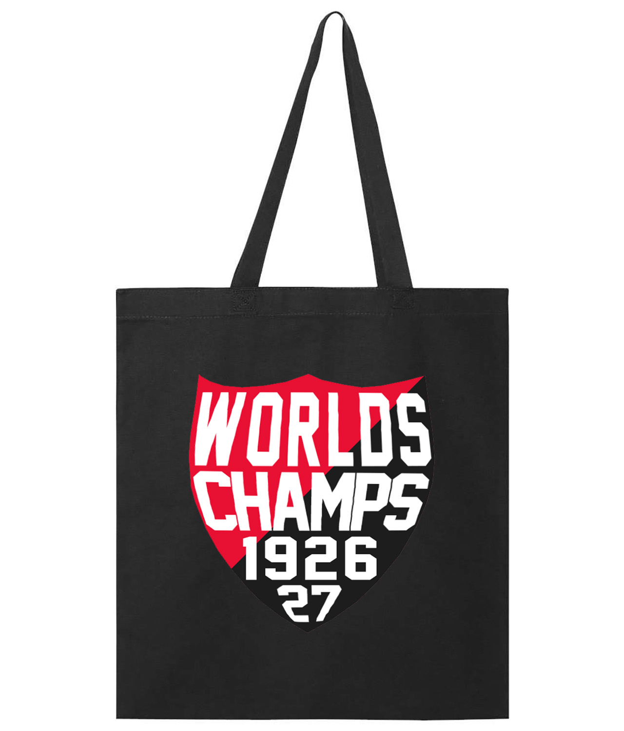 Ottawa Senators 1926-27 World's Champs (Stanley Cup) Shield Hockey Logo Symbol Emblem Customized Design on Promotional Tote Bag