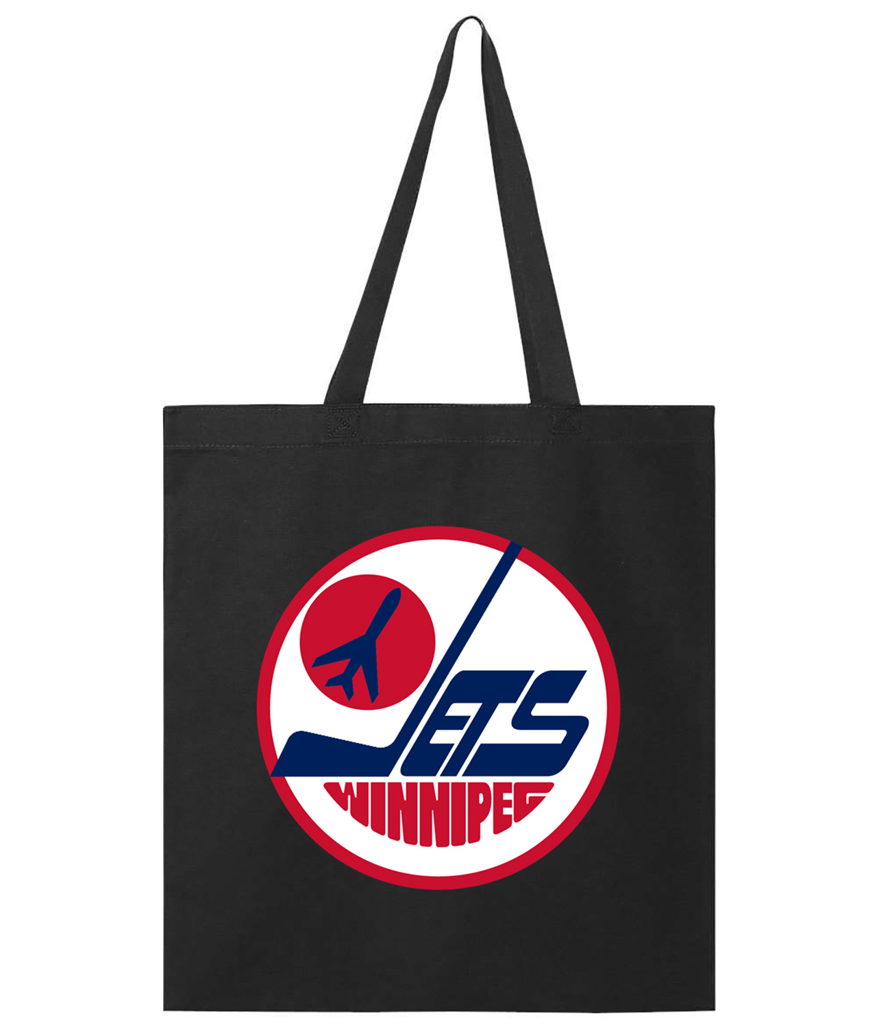 Winnipeg Jets Jersey 1979 Hockey Logo Symbol Emblem Customized Design on Promotional Tote Bag