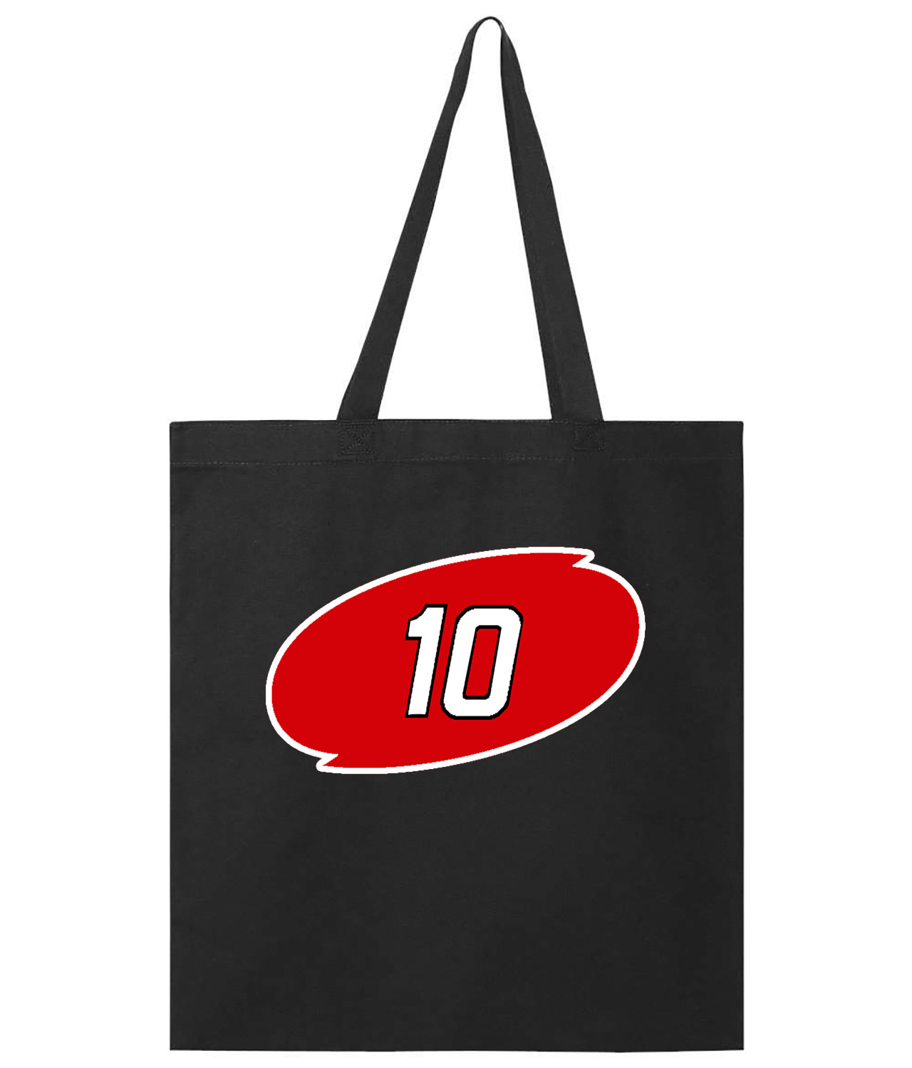Carolina Hurricanes Ron Francis Jersey Retirement 2/4/06 Hockey Logo Symbol Emblem Customized Design on Promotional Tote Bag