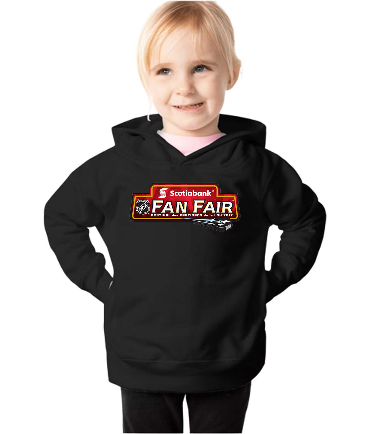 Ottawa Senators Scotiabank NHL Fan Fair Hockey Logo Symbol Emblem Customized Design on Toddler Pullover Fleece Hoodie