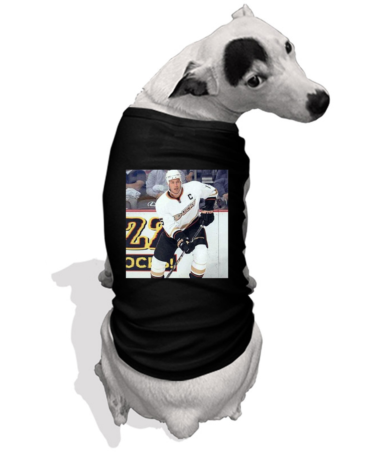 2010 Anaheim Ducks Ryan Getzlaf Photo Hockey Logo Symbol Emblem Customized Design on Doggie Puppy Dog Tank Tshirt
