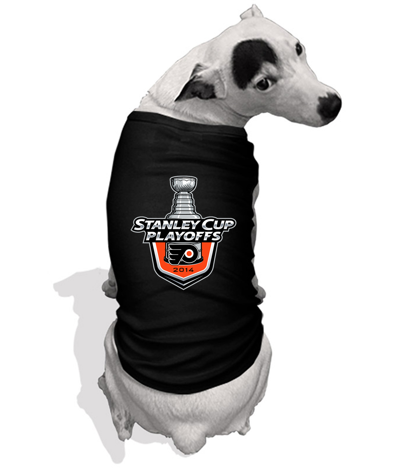2014 Stanley Cup Playoffs - Philadelphia Flyers Hockey Logo Symbol Emblem Customized Design on Doggie Puppy Dog Tank Tshirt