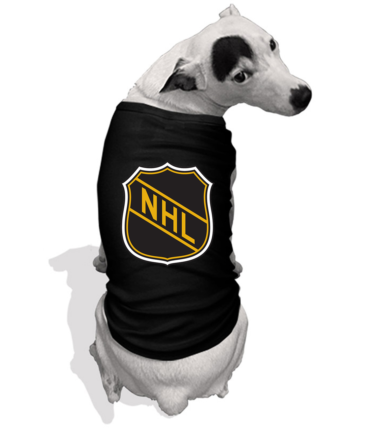 National Hockey League NHL Logo Emblem Customized Design on Doggie Puppy Dog Tank Tshirt