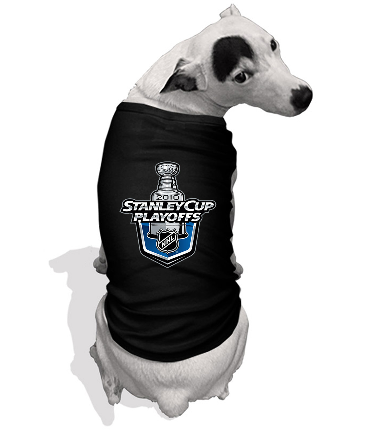 2010 NHL Stanley Cup Playoffs Hockey Logo Symbol Emblem Customized Design on Doggie Puppy Dog Tank Tshirt