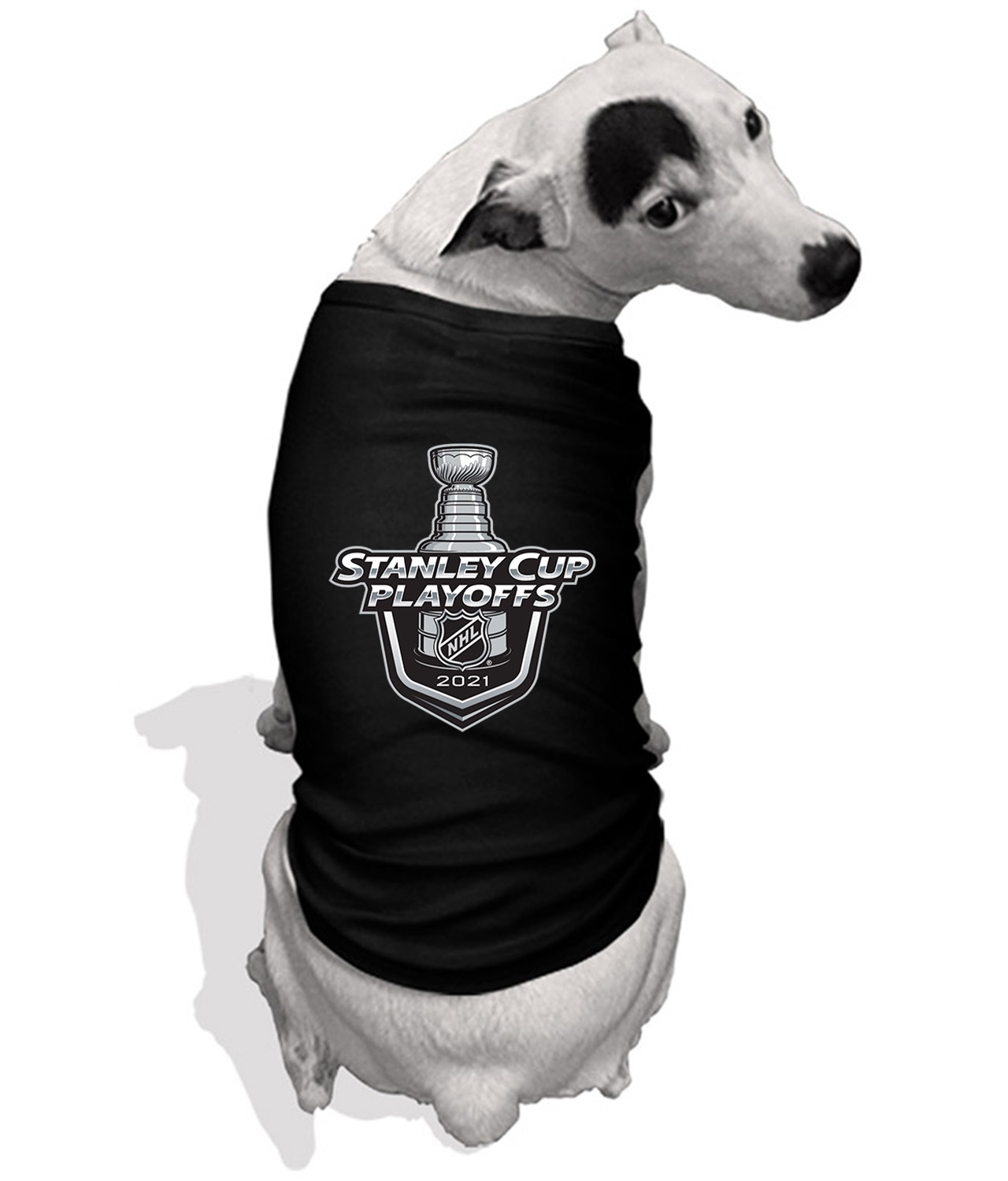2021 NHL Stanley Cup Playoffs Hockey Logo Symbol Emblem Customized Design on Doggie Puppy Dog Tank Tshirt