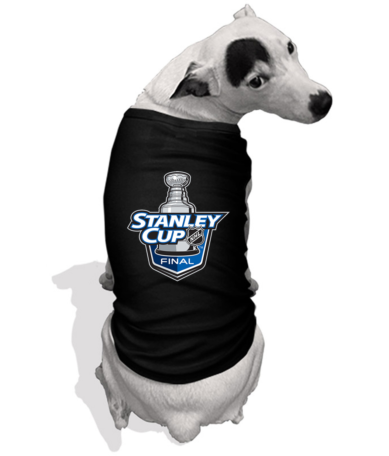 2008 NHL Stanley Cup Finals - Detroit Red Wings Vs. Pittsburgh Penguins Hockey Logo Symbol Emblem Customized Design on Doggie Puppy Dog Tank Tshirt