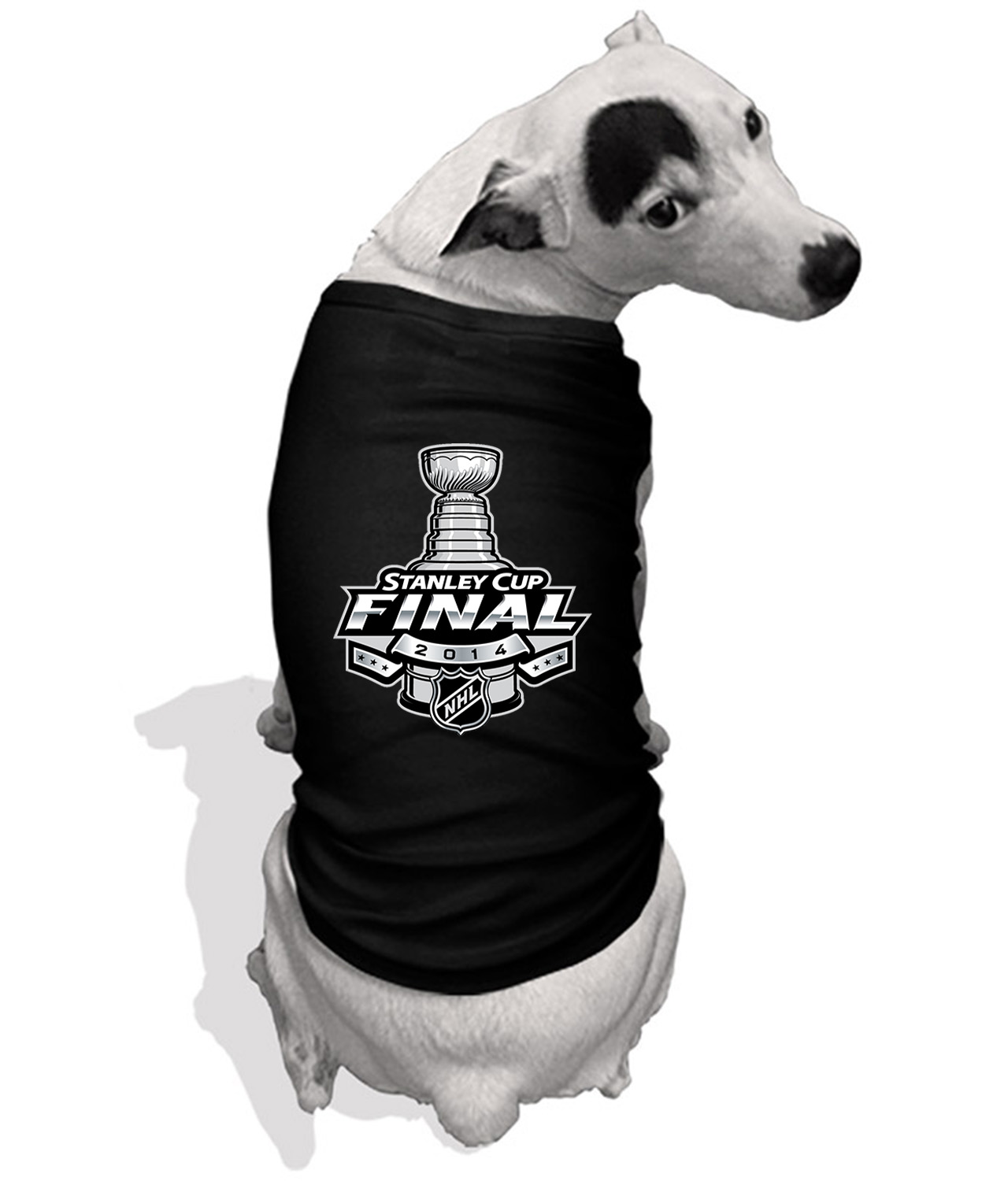 2014 NHL Stanley Cup Final - Los Angeles Kings Vs New York Rangers Hockey Logo Symbol Emblem Customized Design on Doggie Puppy Dog Tank Tshirt