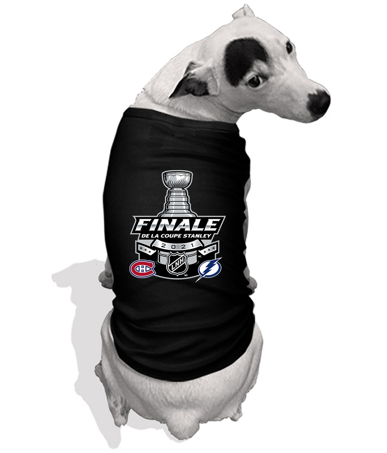 De La Coupe Stanley LNH 2021 - 2021 NHL Stanley Cup Final Hockey Logo Symbol Emblem Customized Design on Doggie Puppy Dog Tank Tshirt