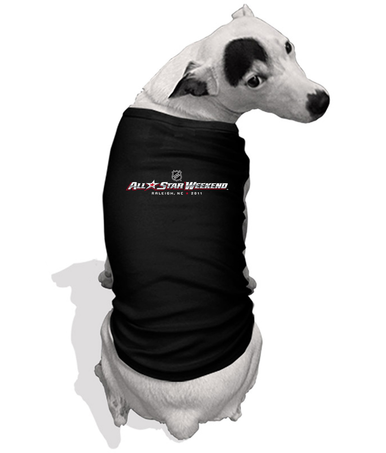 NHL All-Star Weekend 2011 - Raleigh, NC Hockey Logo Symbol Emblem Customized Design on Doggie Puppy Dog Tank Tshirt