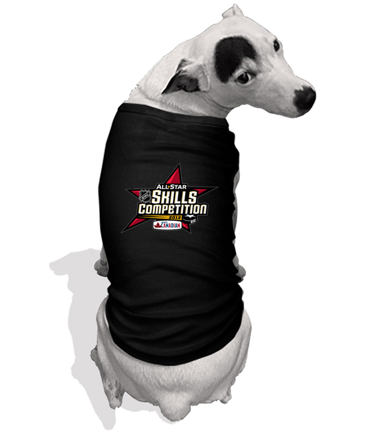 2012 Molson Canadian NHL All Star Skill Competition Hockey Logo Symbol Emblem Customized Design on Doggie Puppy Dog Tank Tshirt