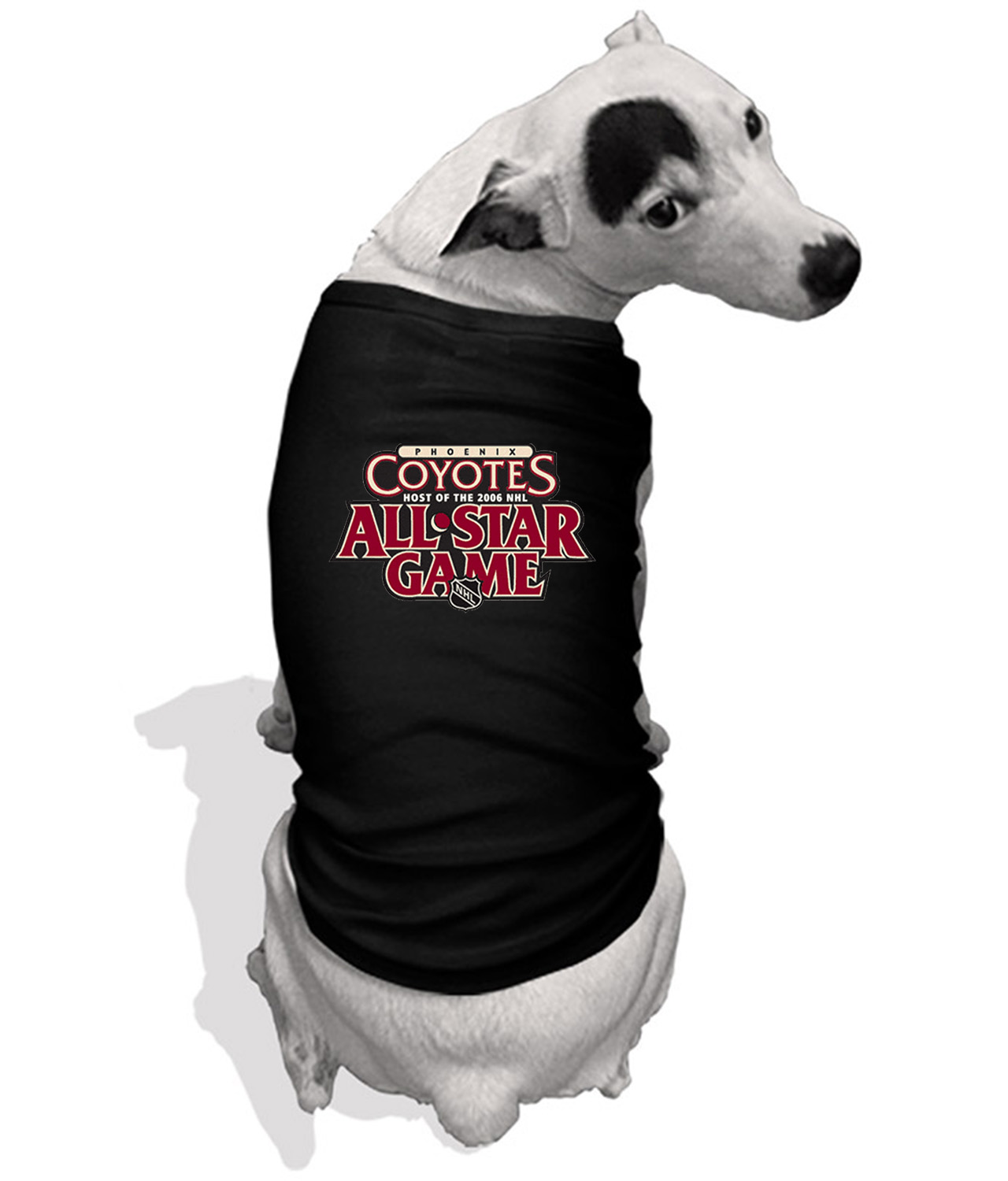 Host Of The 2006 All-Star Game Phoenix Hockey Logo Symbol Emblem Customized Design on Doggie Puppy Dog Tank Tshirt