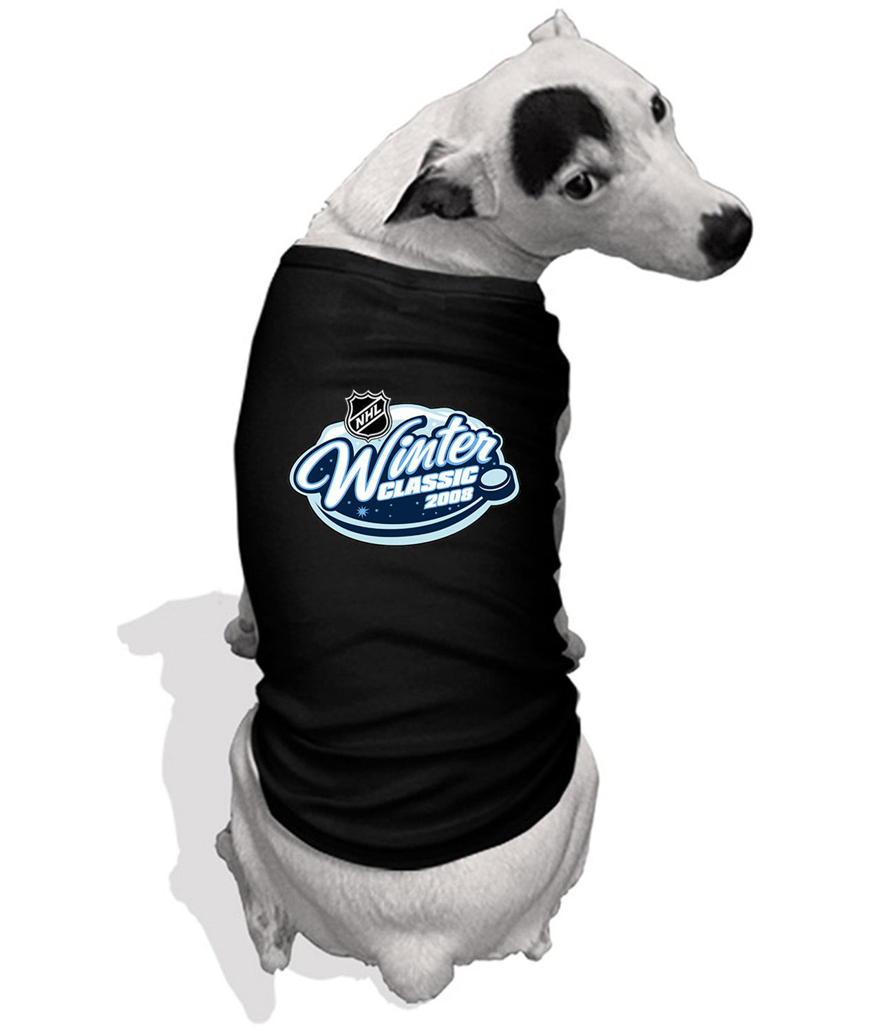 NHL Winter Classic 2008 Hockey Logo Symbol Emblem Customized Design on Doggie Puppy Dog Tank Tshirt