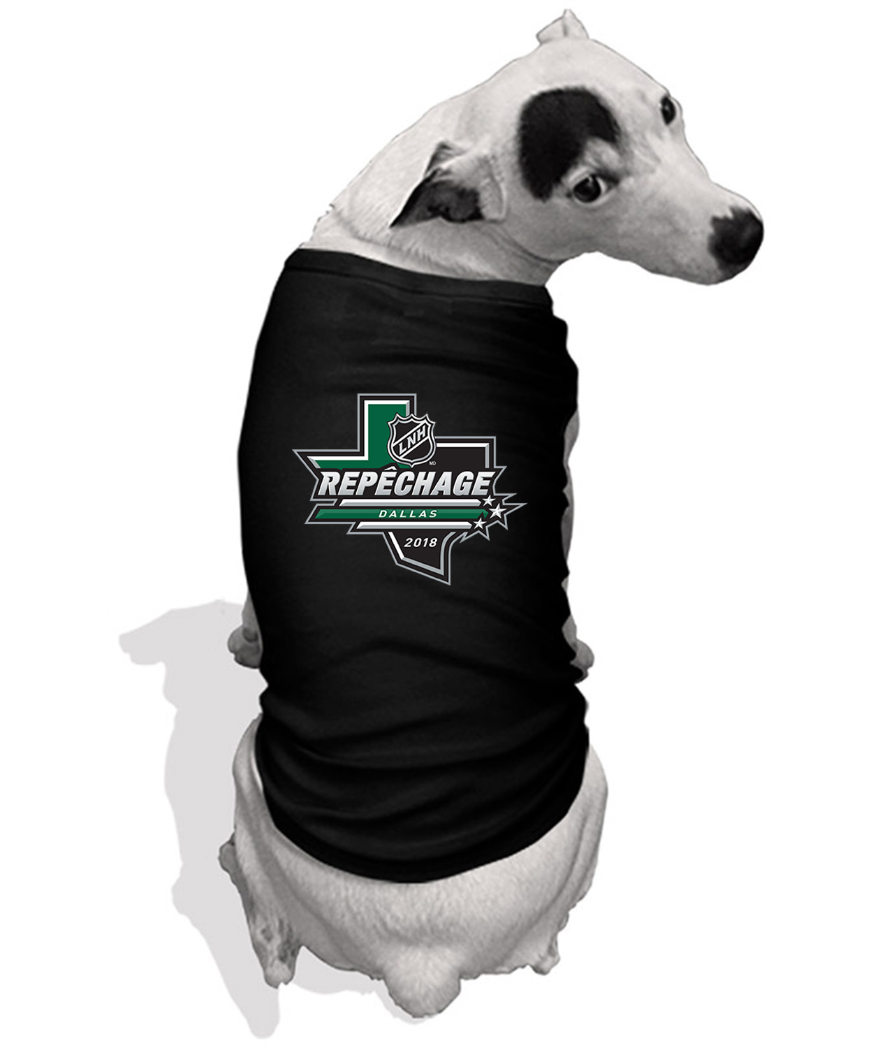 2018 NHL Draft French Repechage 2018 Hockey Logo Symbol Emblem Customized Design on Doggie Puppy Dog Tank Tshirt