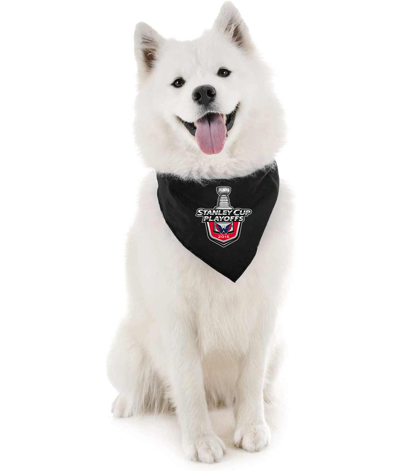2015 Stanley Cup Playoffs - Washington Capitals Hockey Logo Symbol Emblem Customized Design on Doggie Puppy Dog Bandana