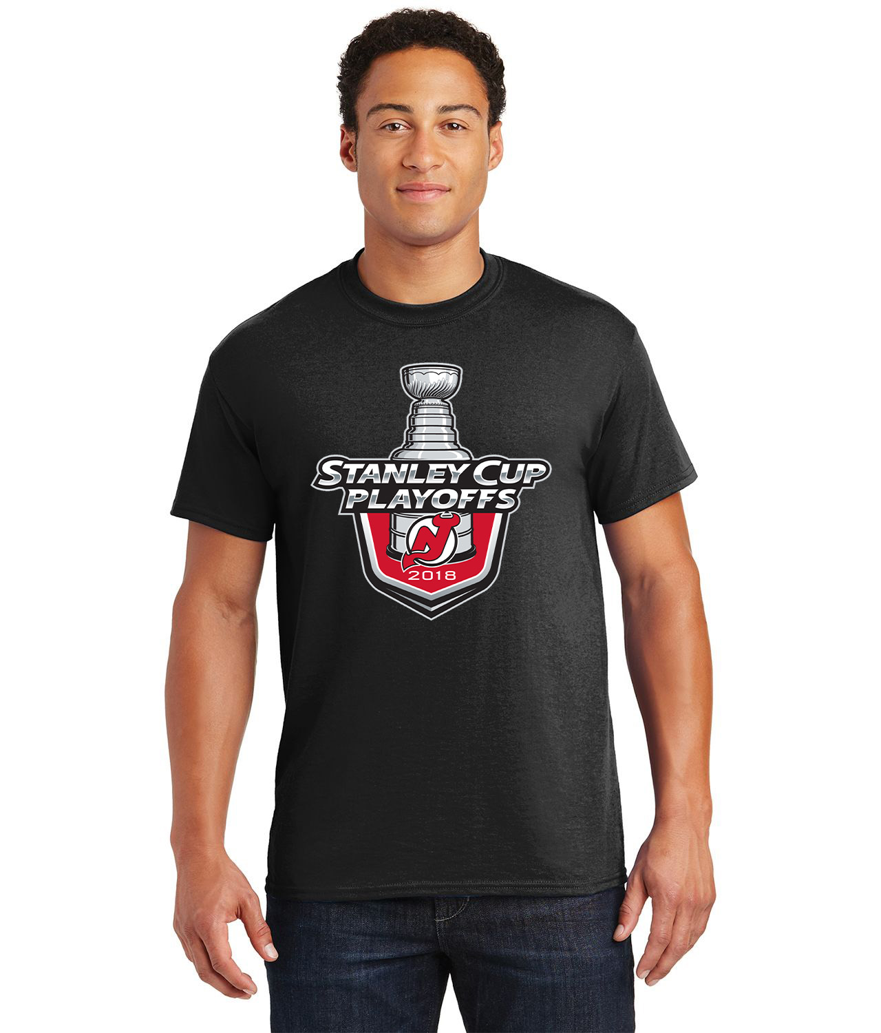 New Jersey Devils 2018 Stanley Cup Playoffs Hockey Logo Customized Design on  Unisex Tshirt Tee
