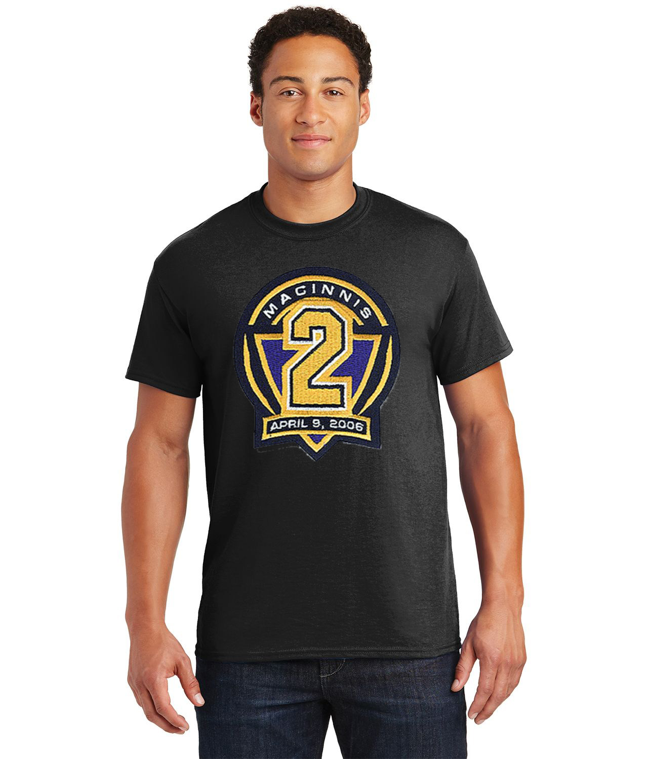 St. Louis Blues Al MacInnis Jersey Retirement 4-9-06 Hockey Logo Customized Design on  Unisex Tshirt Tee