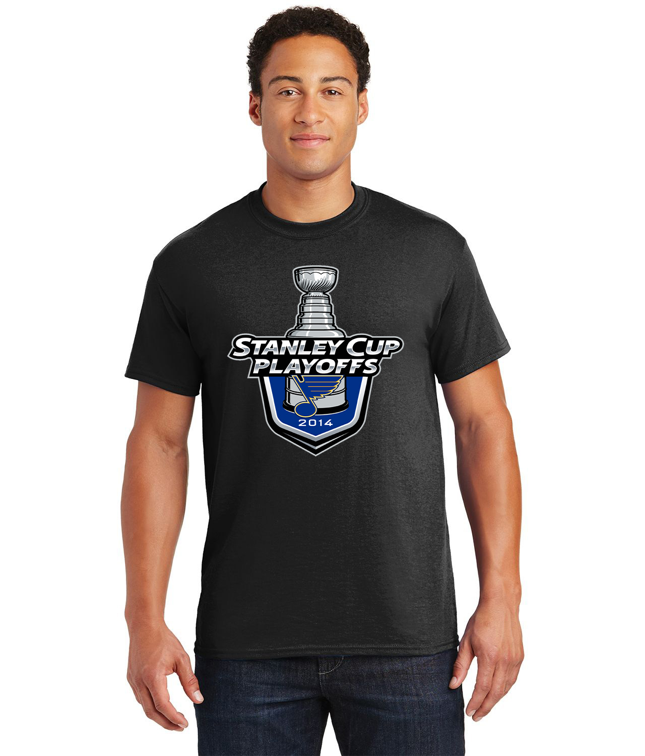 2014 Stanley Cup Playoffs - St Louis Blues Hockey Logo Customized Design on  Unisex Tshirt Tee