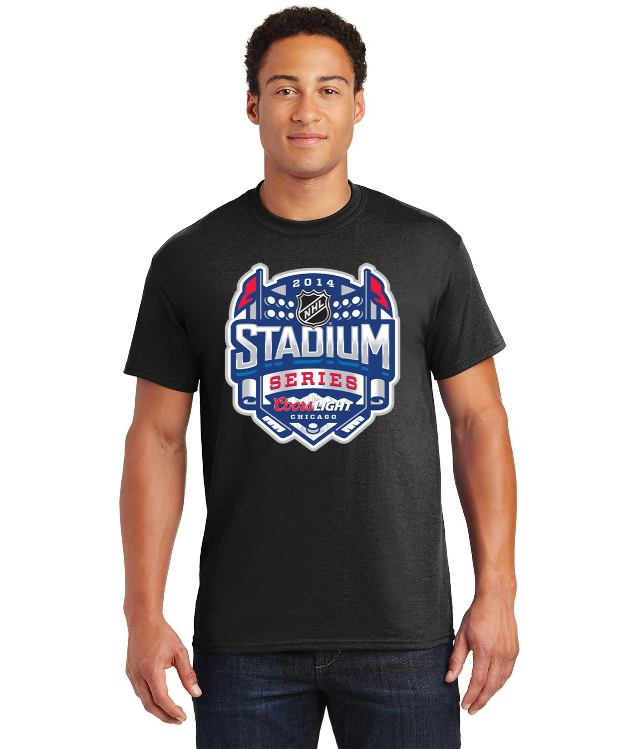 2014 NHL Stadium Series Chicago Hockey Logo Customized Design on  Unisex Tshirt Tee