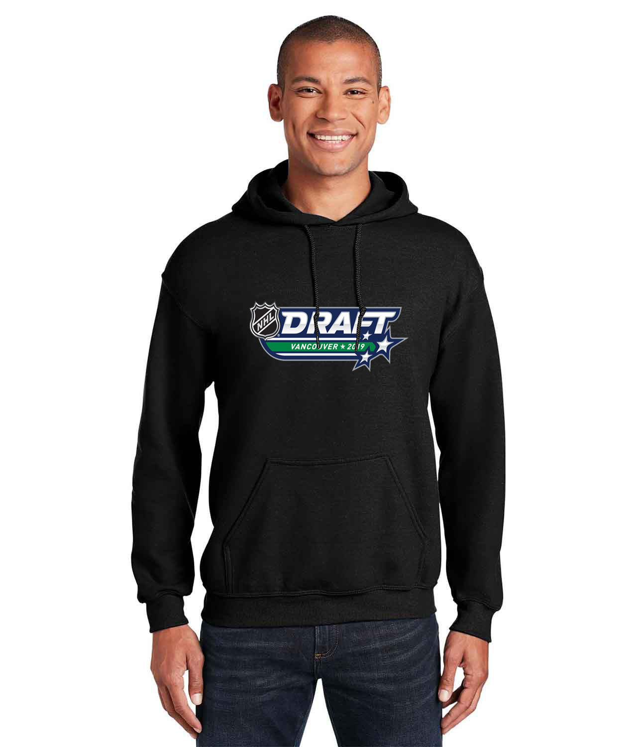 NHL Draft Alternate Vancouver 2019 Hockey Logo Customized Design on Unisex Hooded Sweatshirt