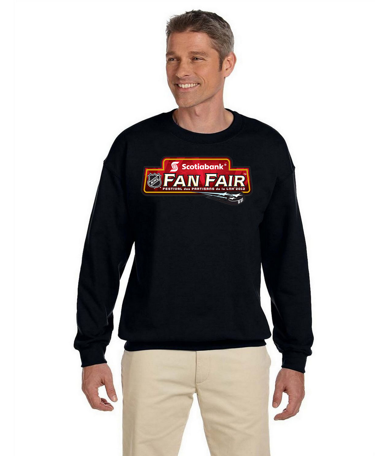 Ottawa Senators Scotiabank NHL Fan Fair Hockey Logo Symbol Emblem Customized Design on Unisex Crewneck Sweatshirt