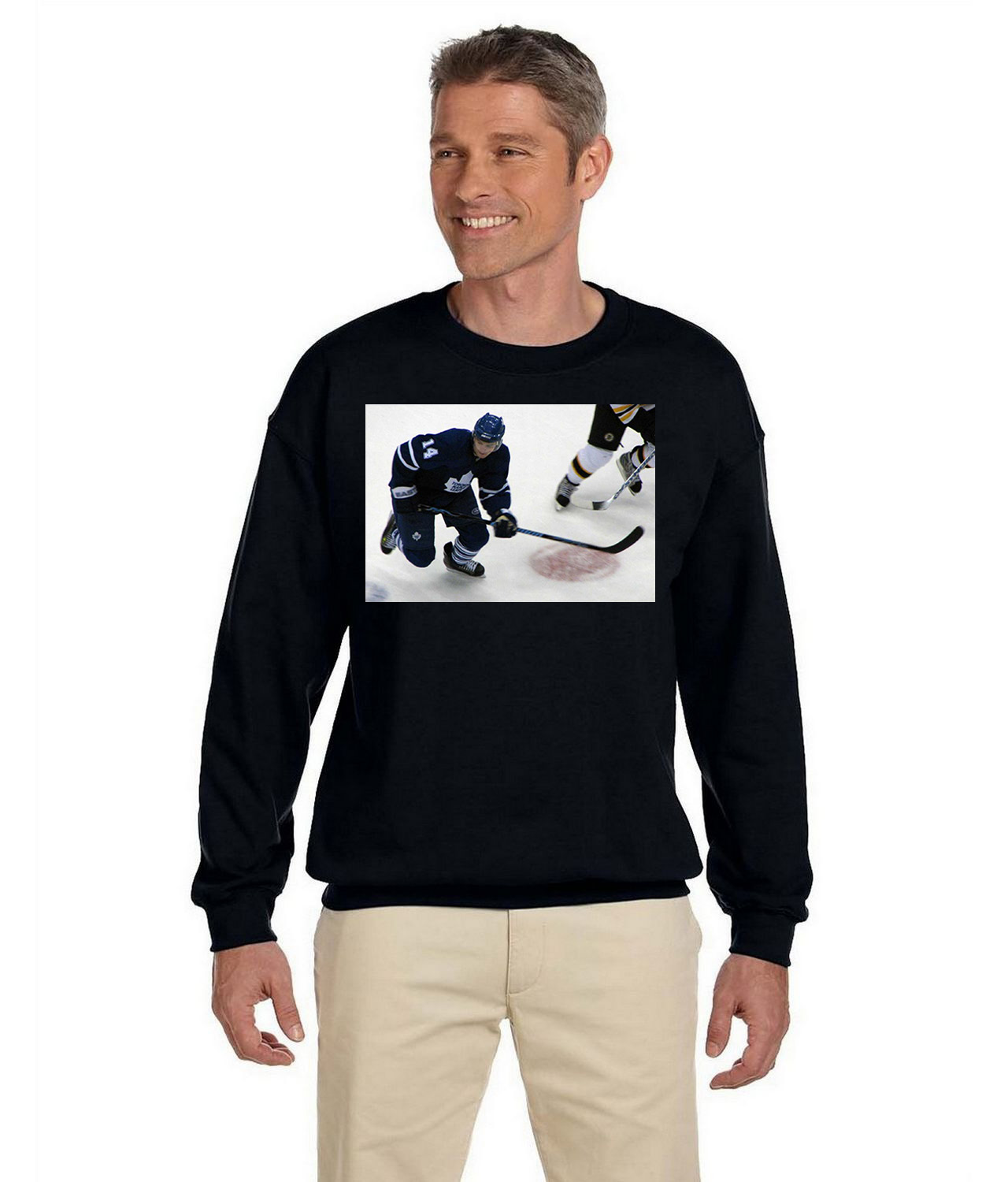 2000s Toronto Maple Leafs Photo Hockey Logo Symbol Emblem Customized Design on Unisex Crewneck Sweatshirt