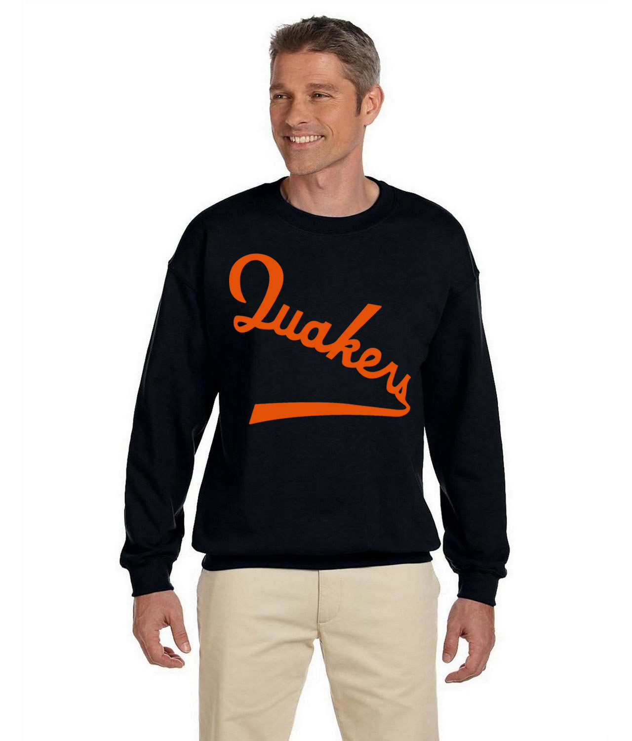 Philadelphia Quakers 1930 Hockey Logo Symbol Emblem Customized Design on Unisex Crewneck Sweatshirt