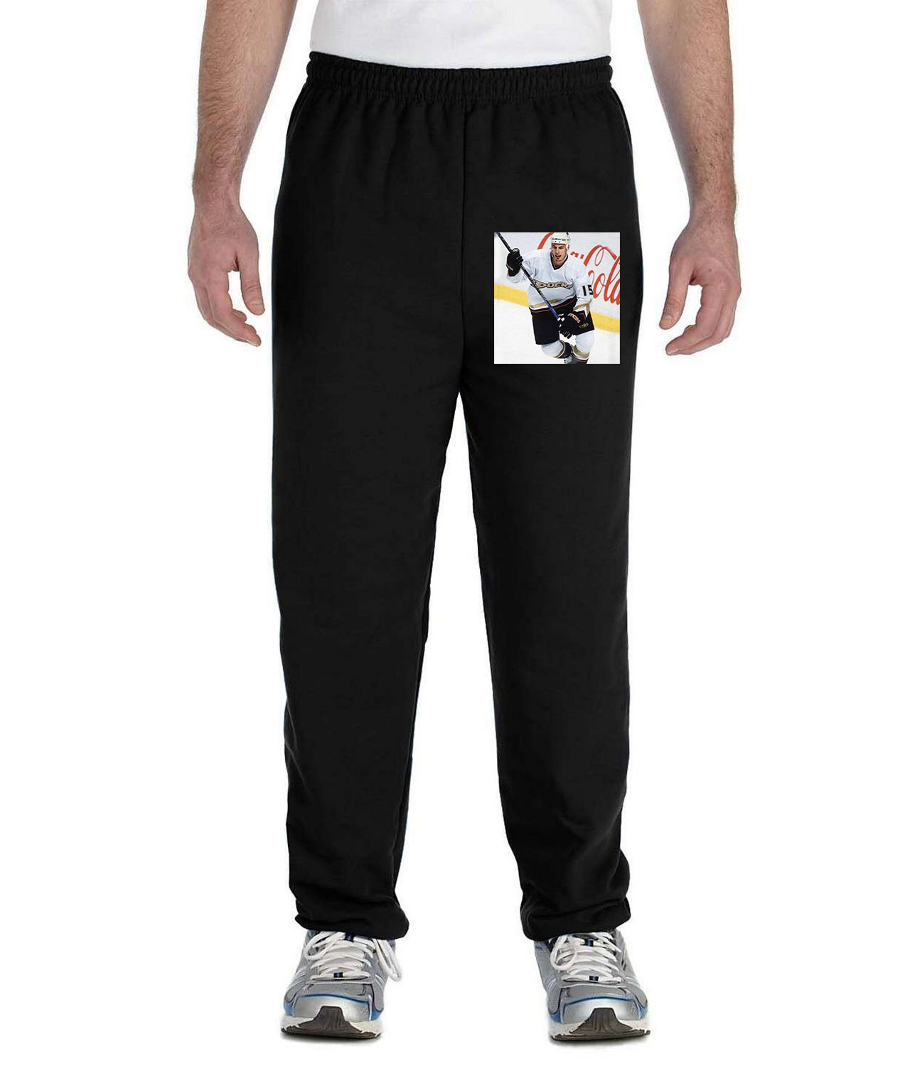 2006 Anaheim Ducks Ryan Getzlaf Photo Logo Symbol Emblem Customized Design on Unisex Closed-Bottom Sweatpants
