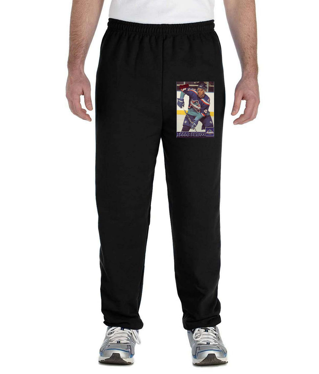 1995 New York Islanders Todd Bertuzzi Photo Logo Symbol Emblem Customized Design on Unisex Closed-Bottom Sweatpants