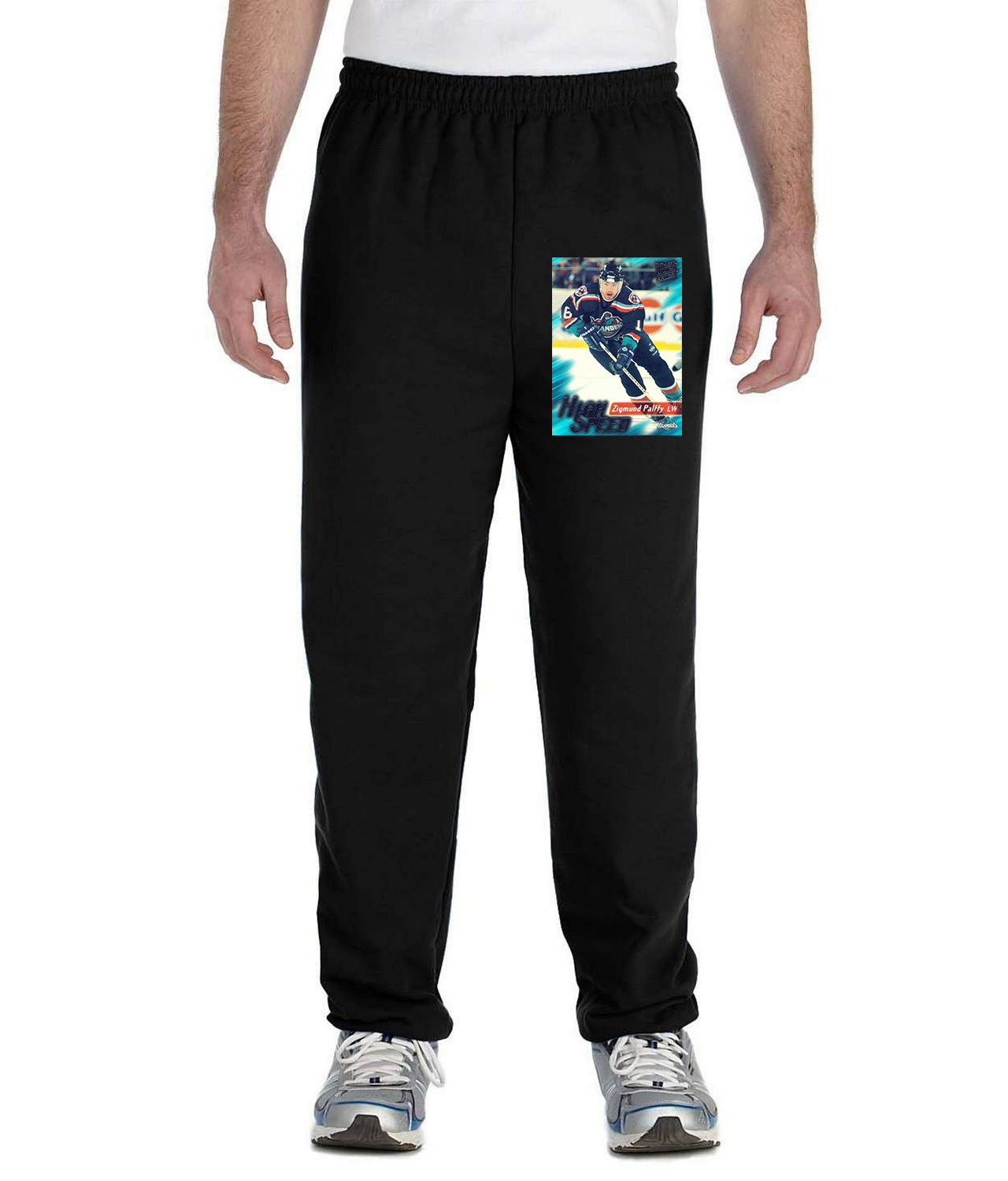 1995 New York Islanders Zigmund Palffy LW Photo Logo Symbol Emblem Customized Design on Unisex Closed-Bottom Sweatpants