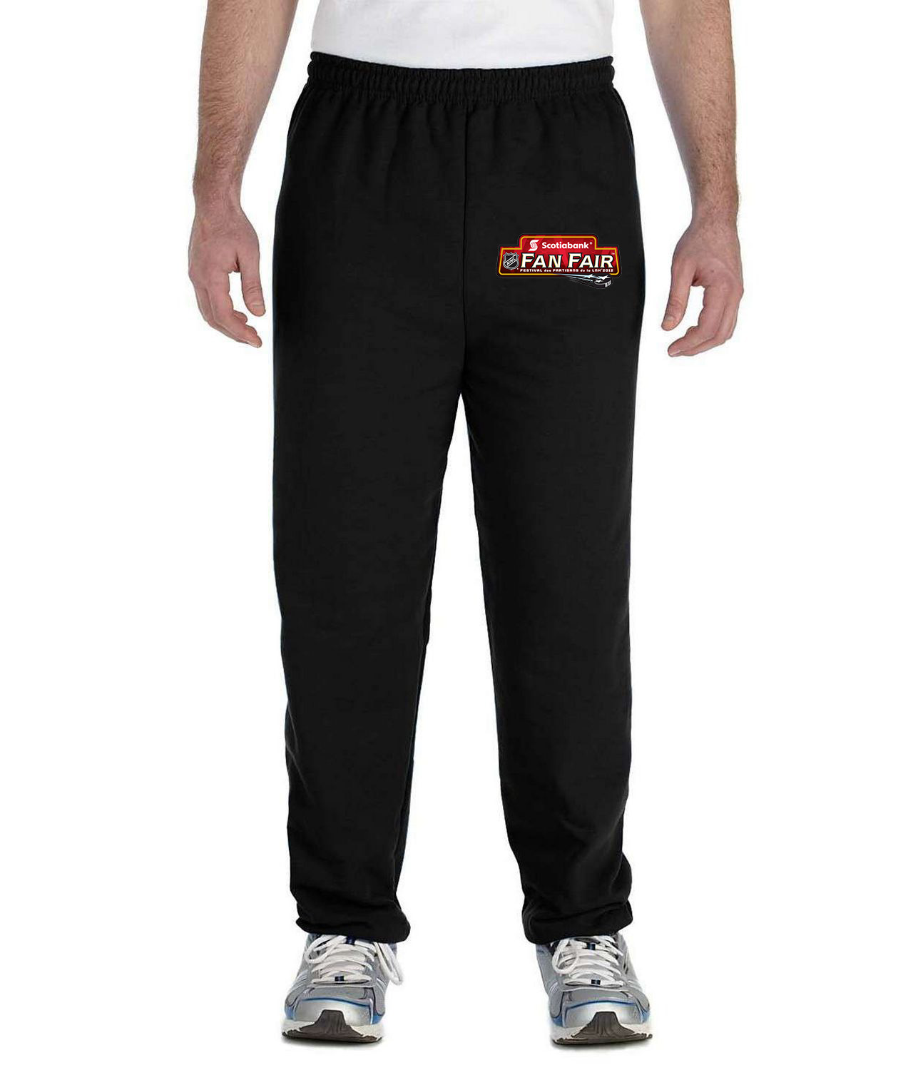 Ottawa Senators Scotiabank NHL Fan Fair Logo Symbol Emblem Customized Design on Unisex Closed-Bottom Sweatpants