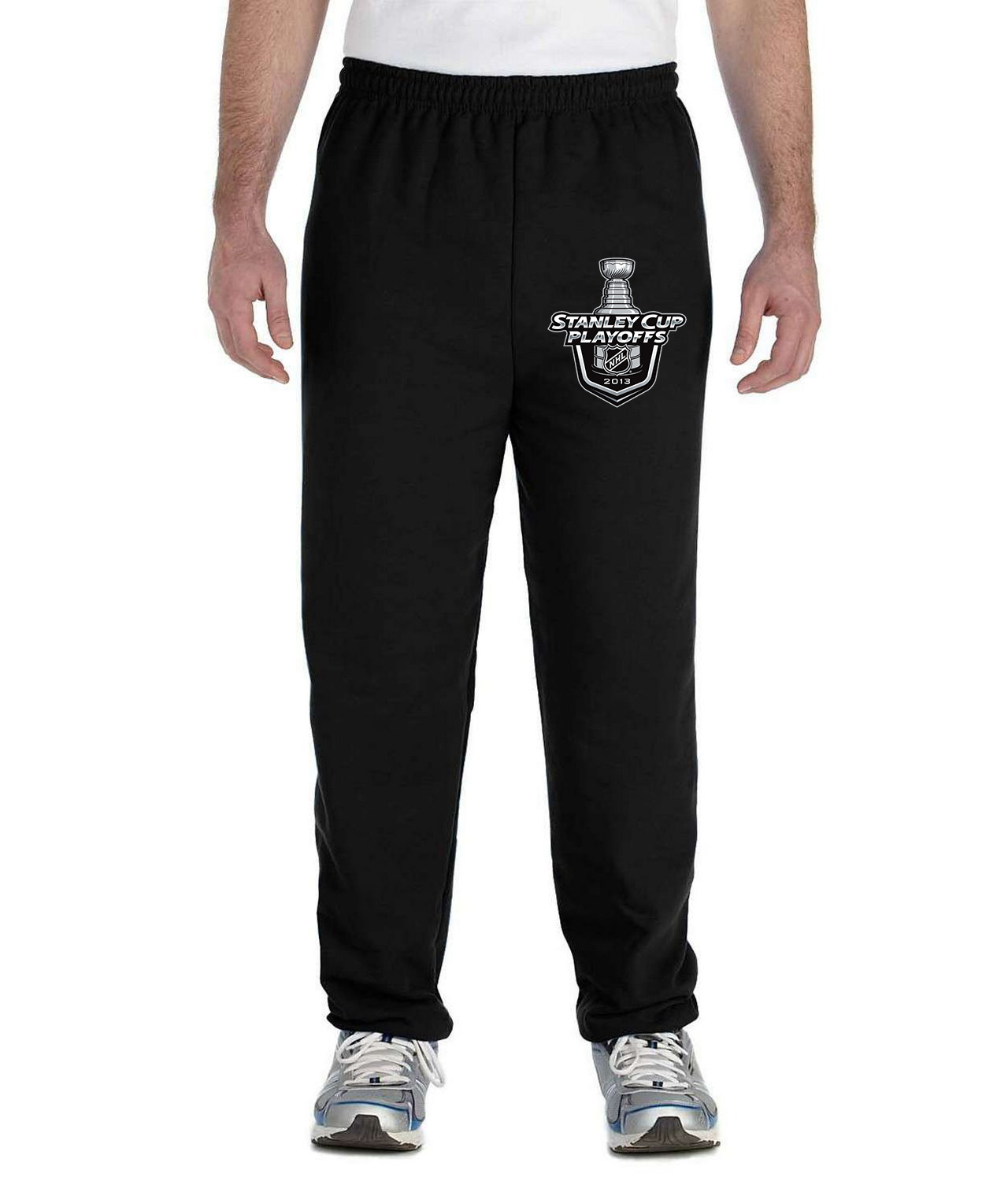 2013 NHL Stanley Cup Playoffs Logo Symbol Emblem Customized Design on Unisex Closed-Bottom Sweatpants