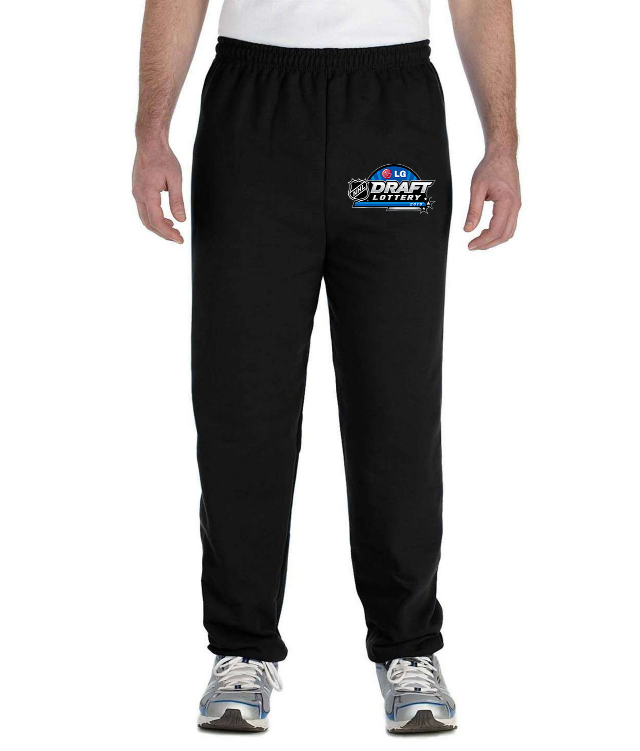 2010 LG NHL Draft Lottery Logo Symbol Emblem Customized Design on Unisex Closed-Bottom Sweatpants